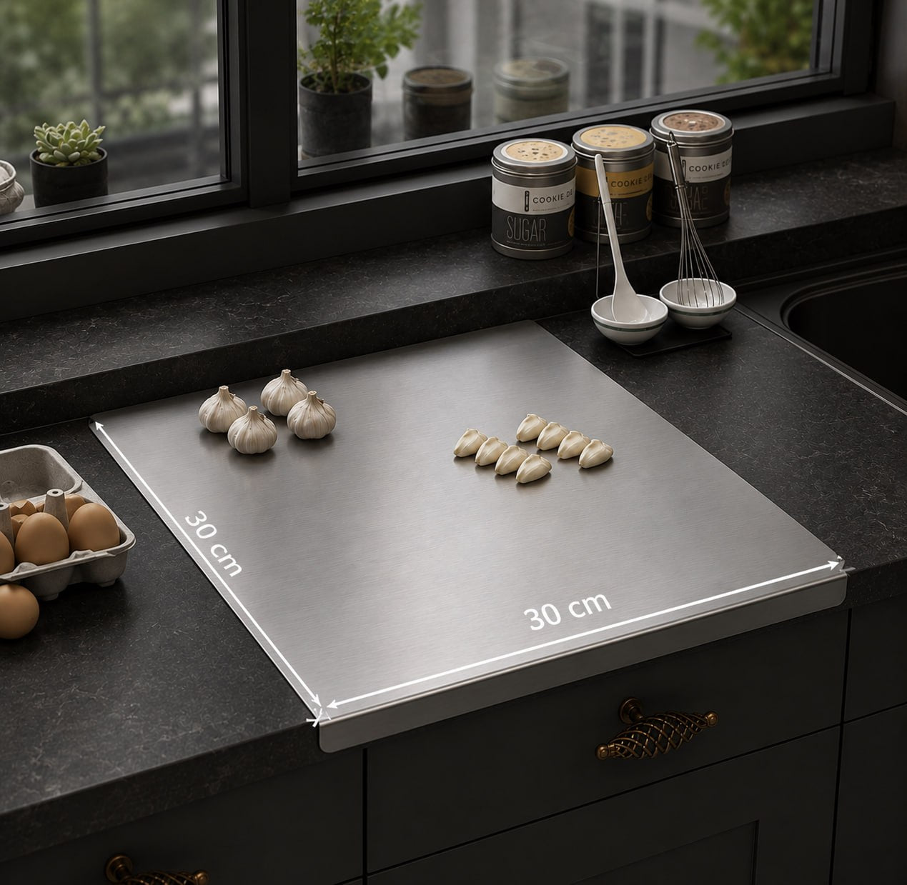 Stainless Steel CounterTop Cutting Board-PFA's Free