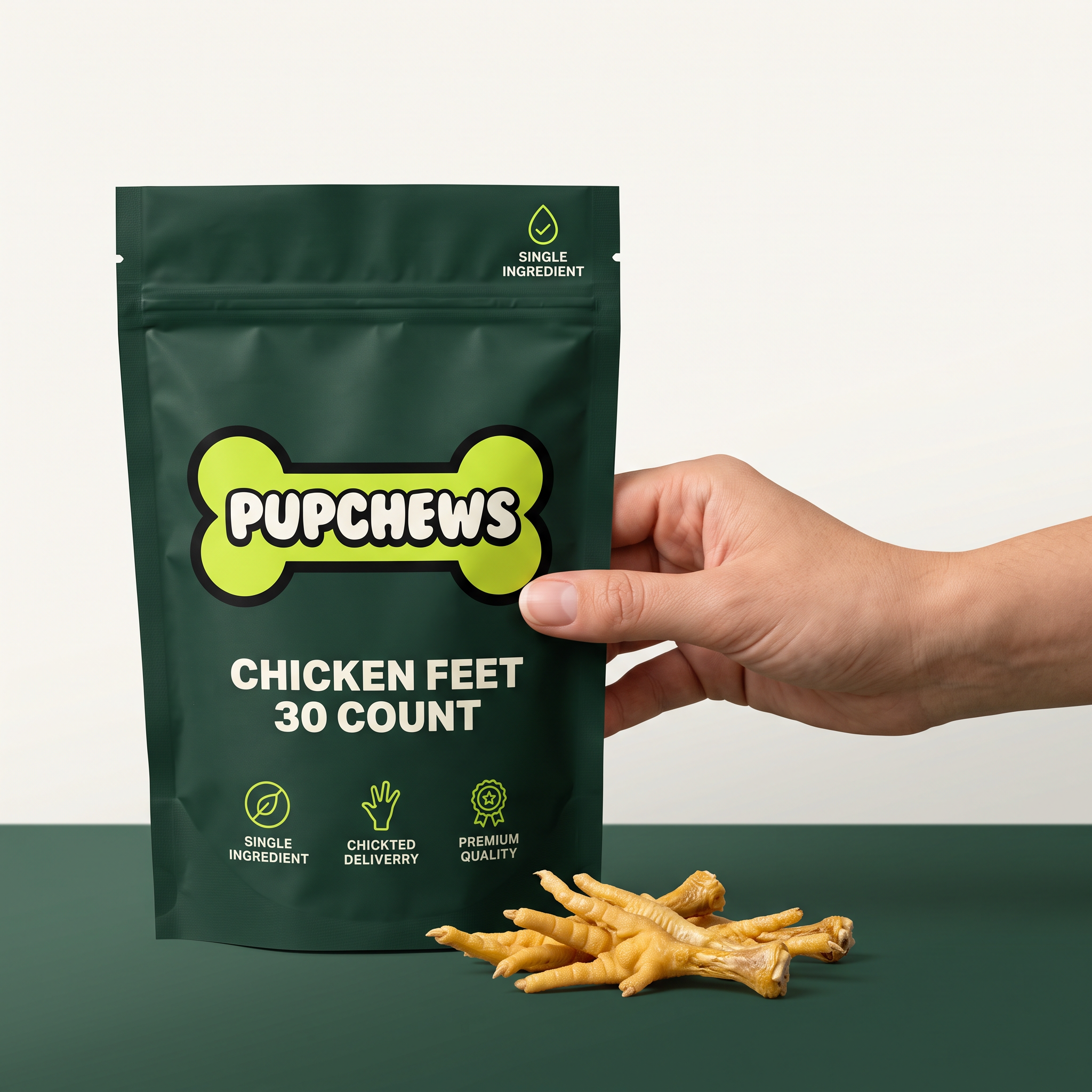 All Natural Dried Chicken Feet