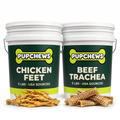 All Natural Dried Beef Trachea & Chiken Feet (10 POUNDS)-5 each